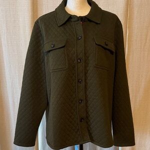 Tommy Hilfiger Olive Green Quilted Jacket
